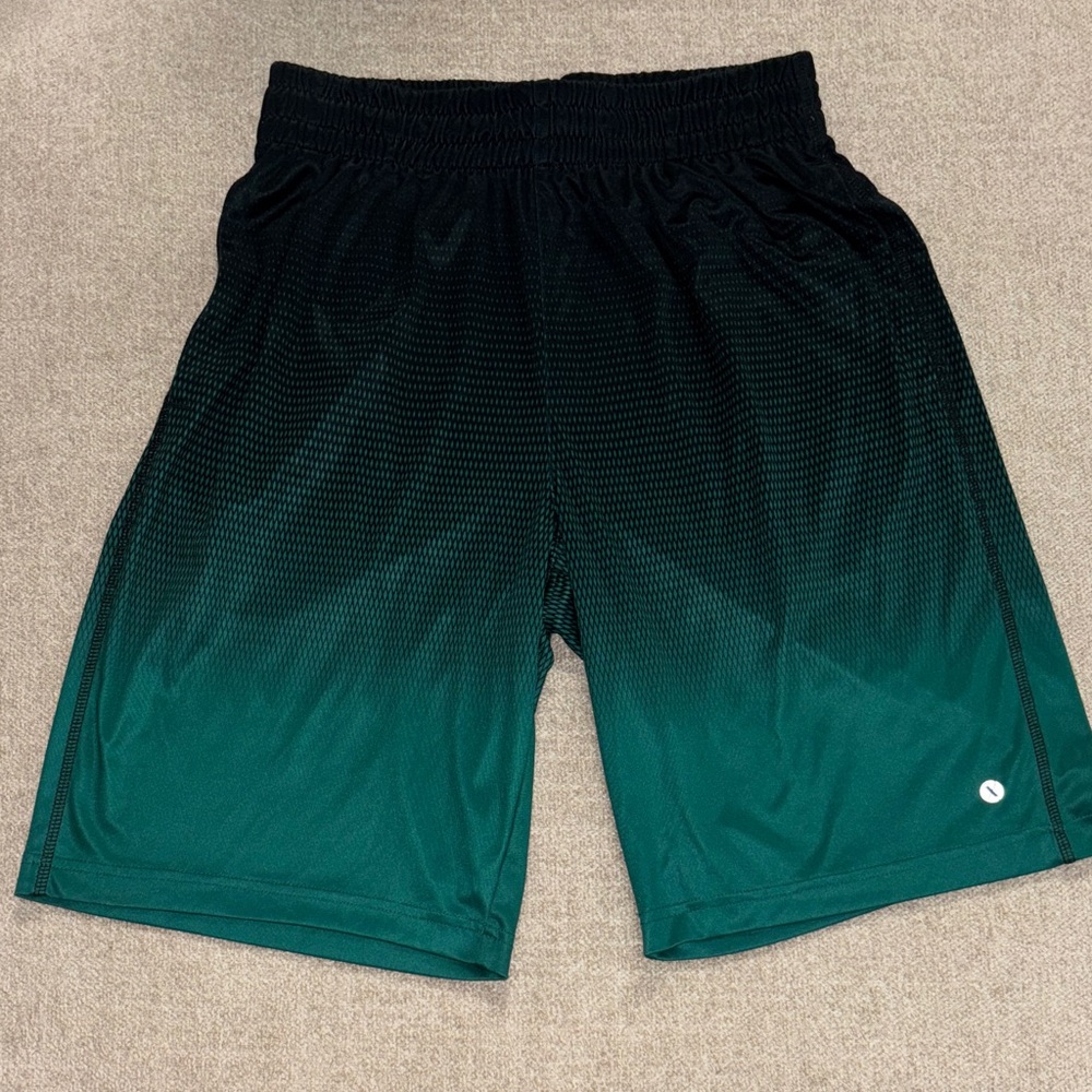 Xersion Black and Green Athletic Shorts